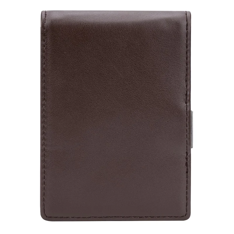 BAELLERRY K9313-K9314 Leather RFID Blocking Card Bag Card Storage Case Coin Purse - Coffee