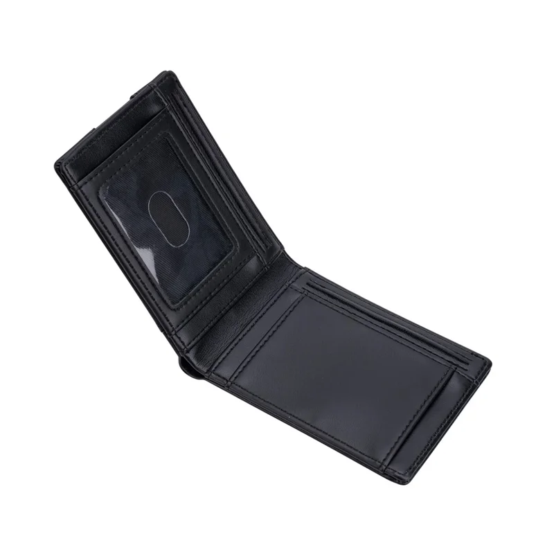 BAELLERRY K9315-K9316 Leather Wallet RFID Blocking Credit Card Holder Multi Card Case - Black