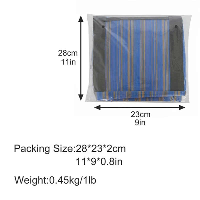 Outdoor Beach Canvas Mesh Bag Multiple Pockets Bath Toiletries Organizer Tote - Black+White Stripes