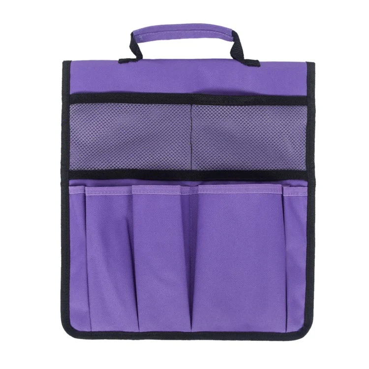 Portable Oxford Cloth Garden Kneeler Tool Bag for Knee Stool Gardening Tools Storage Pouch - Purple