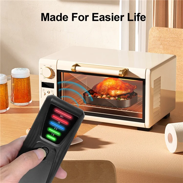 FS-2 Electric Magnetic Field Radiation Tester Portable 5 LED EMF Meter Detector - Black