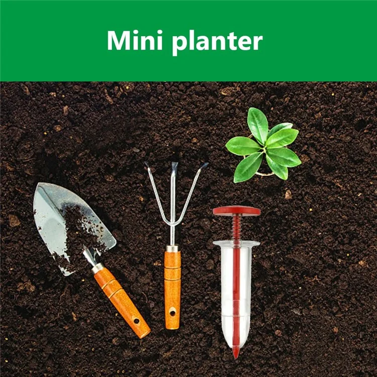 Distributeur de graines Plante manuelle Semoir à graines, épandeur de semences manuel Mini, 10x3x3cm - Café