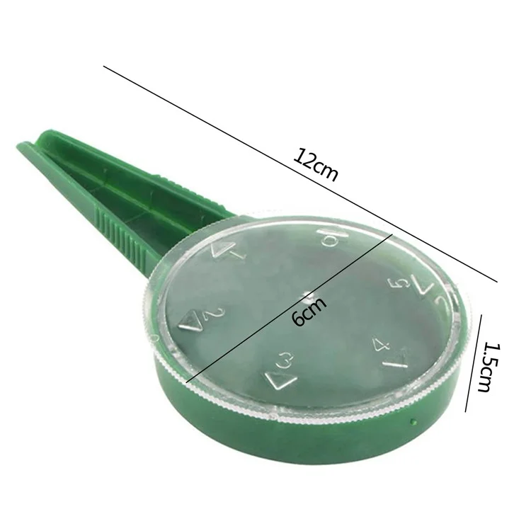 Assiette ronde Design 5 vitesses Manuel Épandeur de graines, Vert Semoir à main de jardin