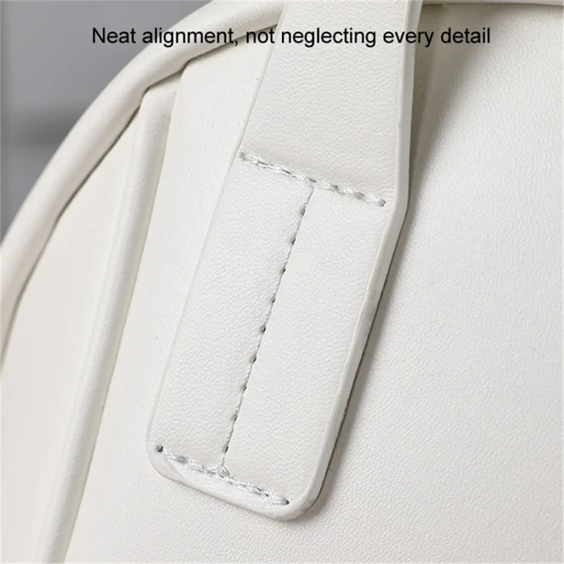 Handheld Shell Makeup Bag Large Capacity PU Leather+Polyester Travel Toiletries Storage Bag - Coral Pink