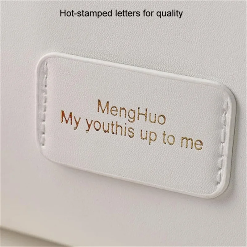 Handheld Shell Makeup Bag Large Capacity PU Leather+Polyester Travel Toiletries Storage Bag - Coral Pink