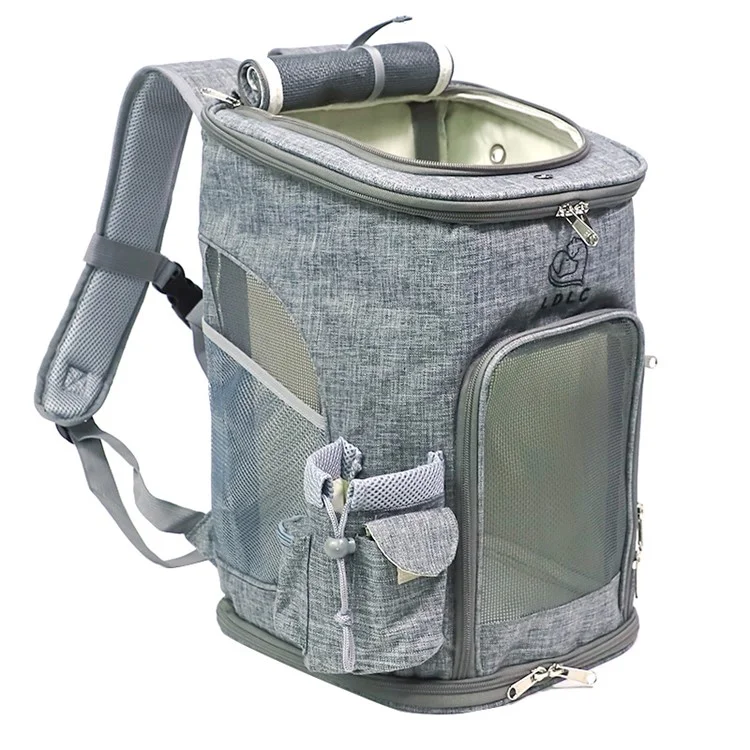 QS-002-M Pet Carrier Dog Cat Carrier Backpack Puppy Carrier Travel Shoulders Bag Backpack - Grey