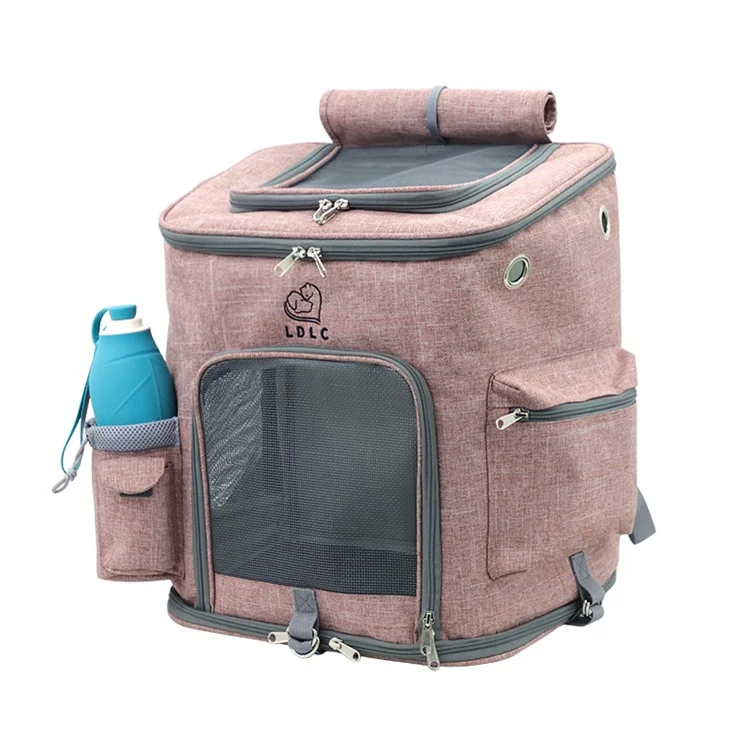 QS-002-L Pet Carrier Dog Cat Carrier Backpack Puppy Carrier Large Travel Shoulders Bag Backpack - Pink