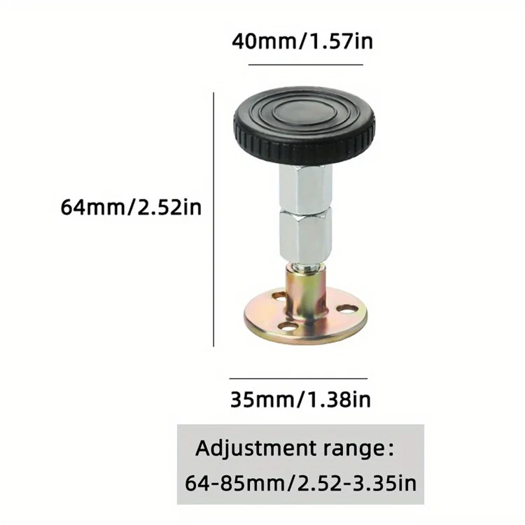 Telaio per letto regolabile da 64-87 mm Antiscuotimento Fissatore testiera letto