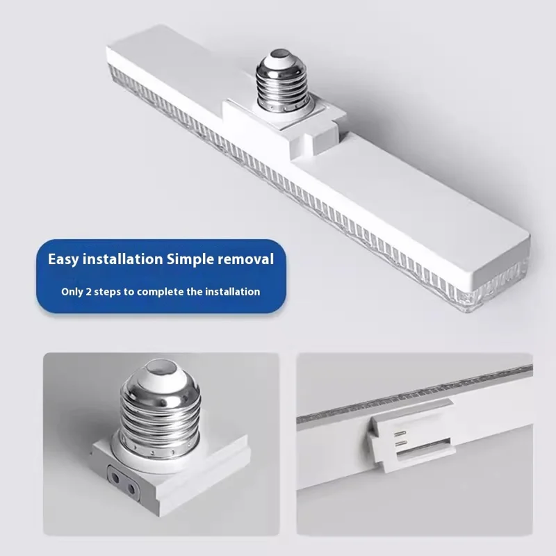 E27 24W LED Crystal Bar Light Energy Saving Bright Indoor Lamp, White Light 40cm