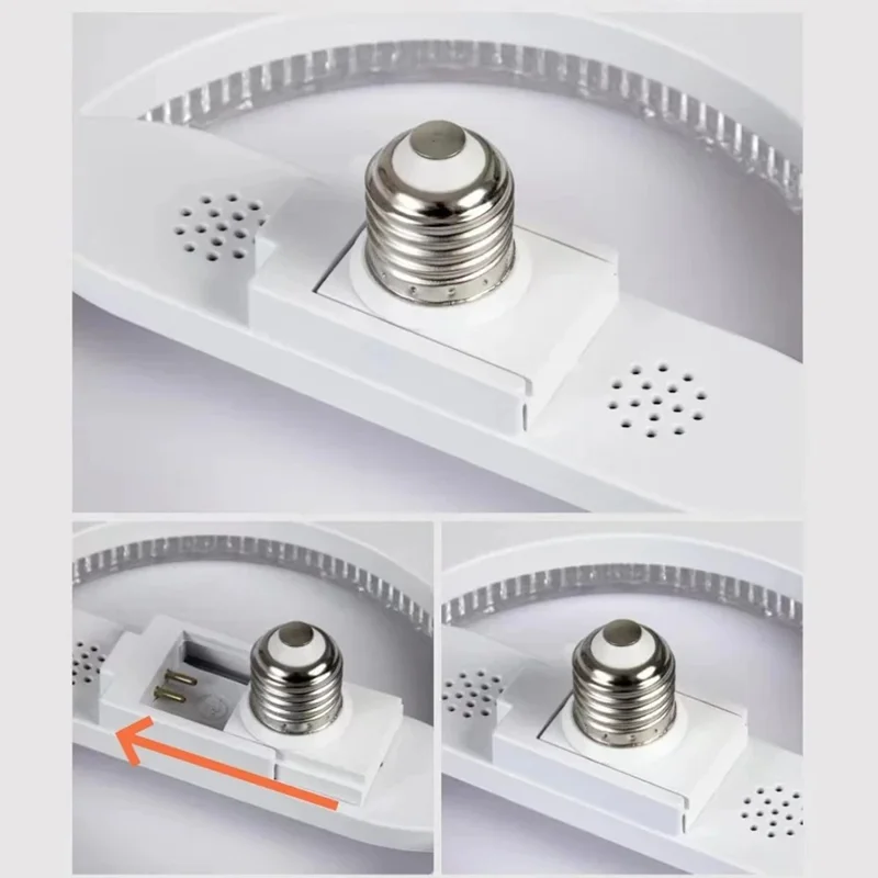 E27 18W Square LED Crystal Light Energy Saving Bedroom Dining Room Home Lamp, White Light 18cm