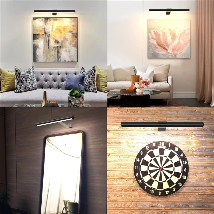 40cm 2.2W Wall Picture Dimmable Light Magnetic Rechargeable Oil Painting Display Lamp with Remote Controller