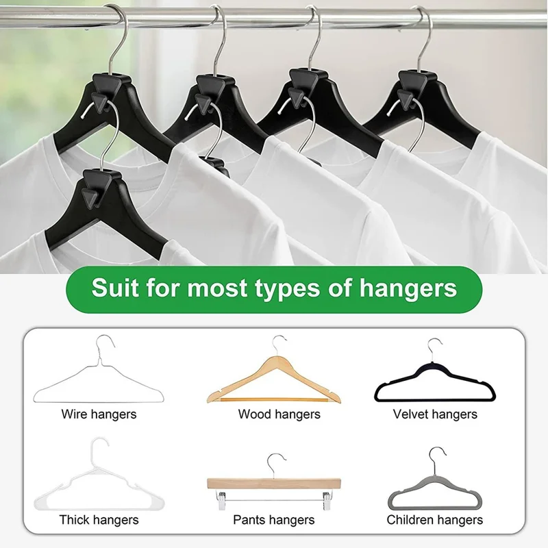 18Pcs Clothes Hanger Connector Hooks Wardrobe Save Space Organizer Hooks - Heart Shape