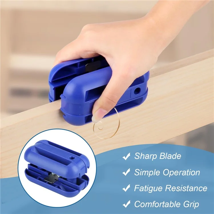 Kantenbänder Cutter Hand Planer Rand Trimmer Mit Kohlenstoffstahlblättern Trimmen Holzbearbeitungswerkzeug - Blau