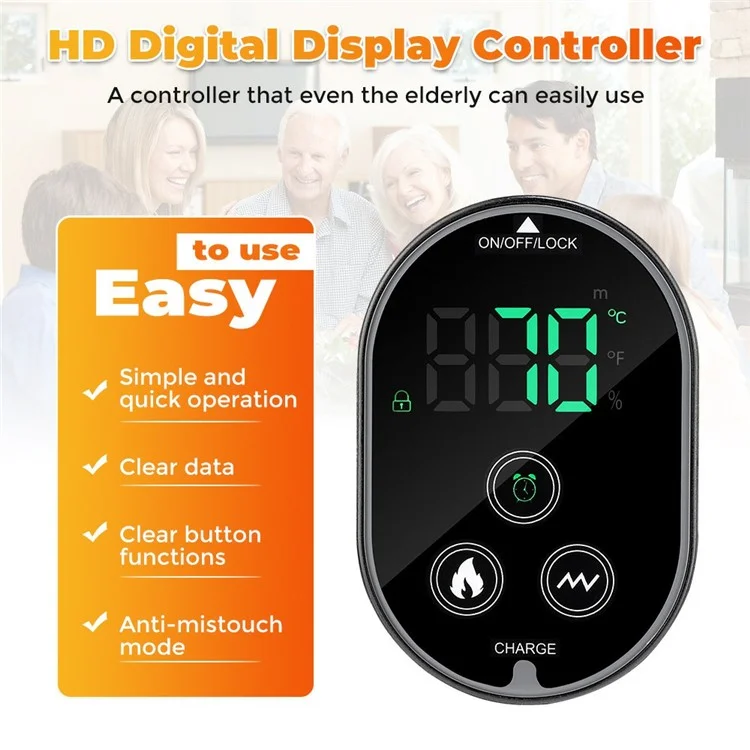 Intelligent 6 Engrenagens Controle de Temperatura Inverno Aquecimento Elétrico Massager Aquestre (certificado Ce)
