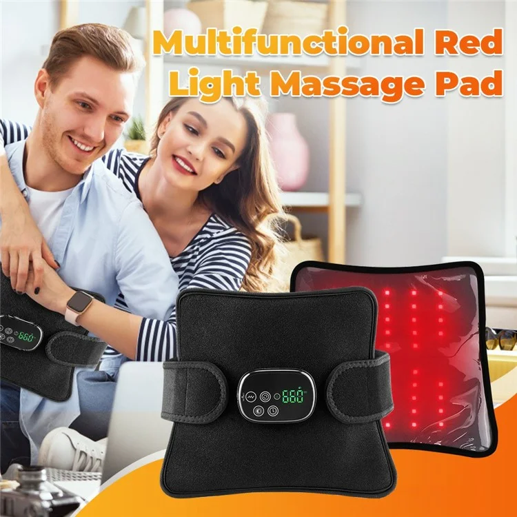 Rotlicht -therapie Taillengürtel Erwärmungsmassage Neopren Infrarot Light Wrap Zur Schmerzlinderung (CE -zertifiziert)