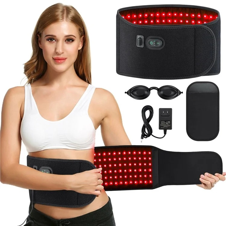 Rotlicht -therapie Taillengürtel Erwärmungsmassage Neopren Infrarot Light Wrap Zur Schmerzlinderung (CE -zertifiziert)