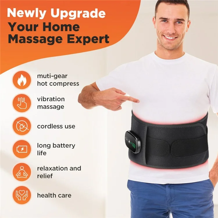 Taillengürtel Für Rotlichtheizung 3 Getriebe Vibration Massage Therapie Wrap Mit Timer (CE -zertifiziert)