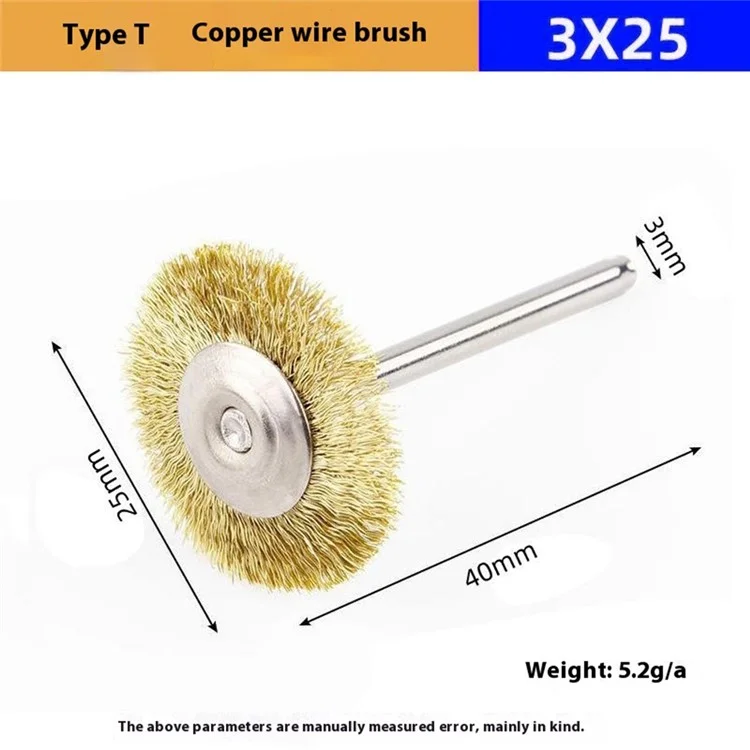 Set da 12 pezzi Spazzole per lucidatura con asta a forma di penna / a ciotola / a T in acciaio da 3 mm per smerigliatrice elettrica - Argento