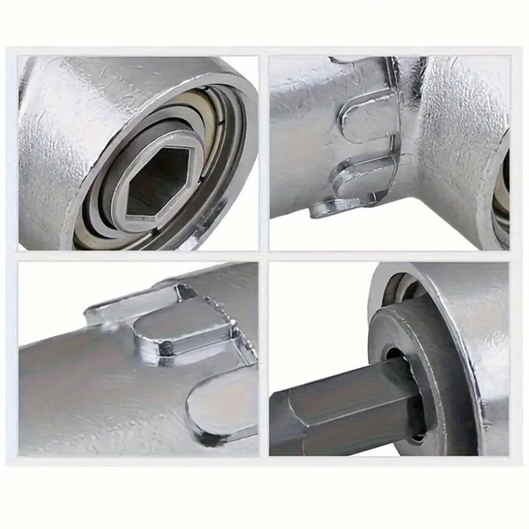 Tête de perçage pour angle de 105 degrés Remplacement par lot Dispositif pour angle de la main Tournevis Embout - Argent