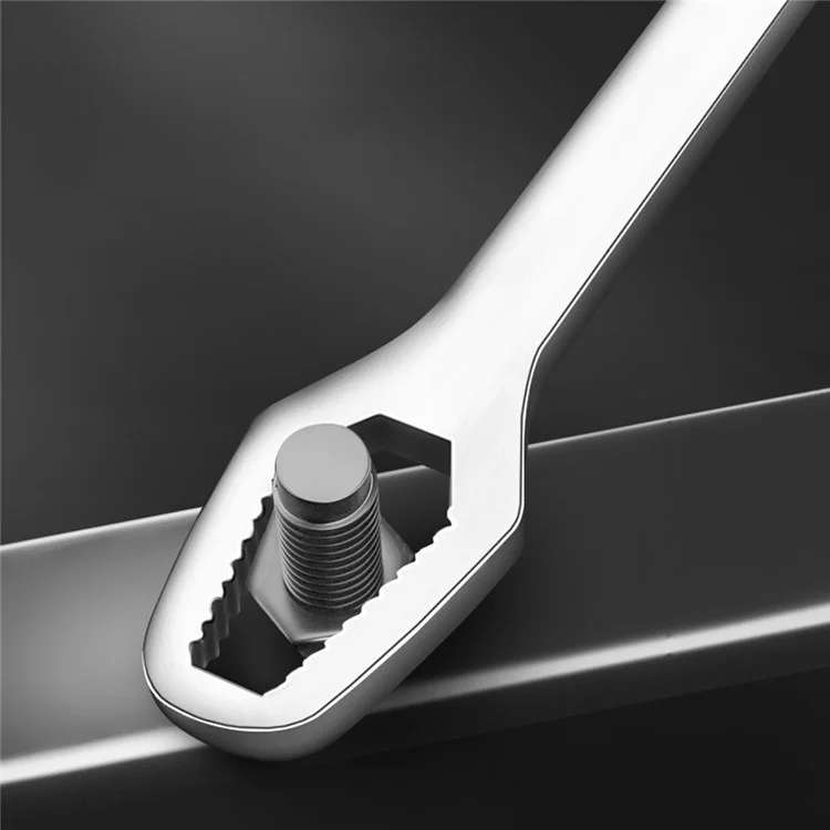 Llave Torx universal de 150 mm de 3 a 17 mm de acero al cromo-vanadio con doble cabeza autoblocante - Negro