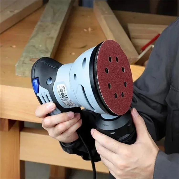 10Pcs 125mm 8 Hole Sandpaper Woodworking Metal Grinding Sanding Disc Abrasive Polishing Papers - 180 Grit