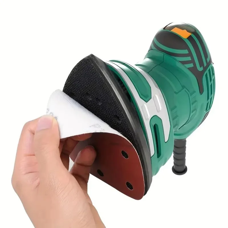 40Pcs 152x105mm Aluminum Oxide Sandpapers 11-Hole Triangular Polishing Sanding Papers - 1500 Grit