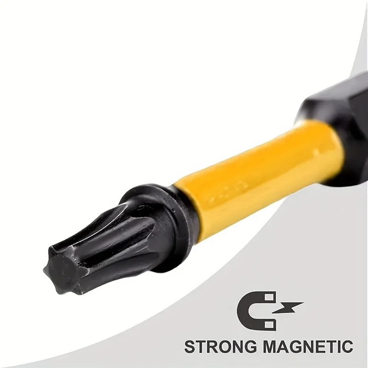 KEZHIDE 5 forets Torx de 50 mm T20 en acier allié S2 avec queue hexagonale magnétique pour perceuse à impact