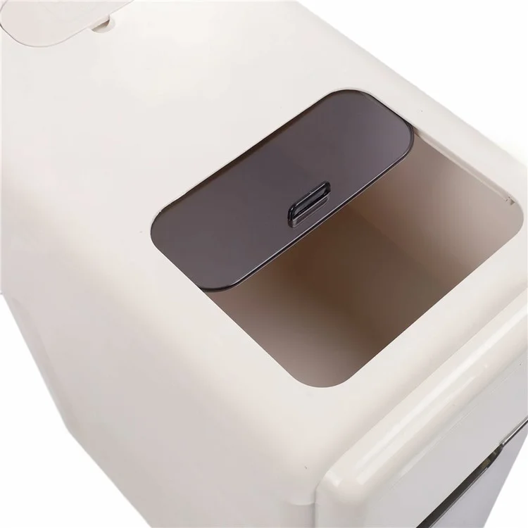 Double Layer Rice Storage Container Kitchen Slim Corner Storage Bin with Drawer (BPA Free, No FDA)