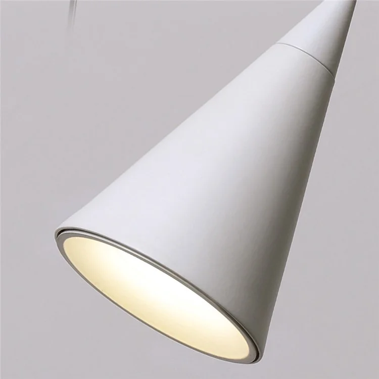 Konische hängende Leuchte Nachttisch Sofa Einzigartiges Wohnzimmer Esszimmer hängende Lampe, warmes Licht - Schwarz