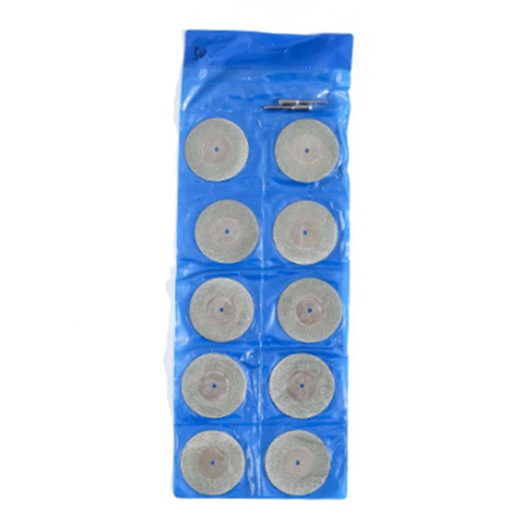 10 discos de corte y desbaste de diamante de 50 mm con 2 mandriles para amoladora eléctrica y sierra