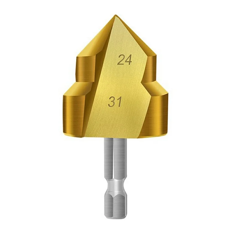 3 Flute 32mm HSS Hex Shank PPR Pipe Reamer Drill Bit Step Drill Hole Opener for Water Pipe Expansion