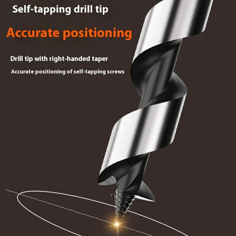 14x230mm Deep Hole Extended Auger Drill Bit Woodworking Hex Shank Bit for Electric Drill / Bench Drill