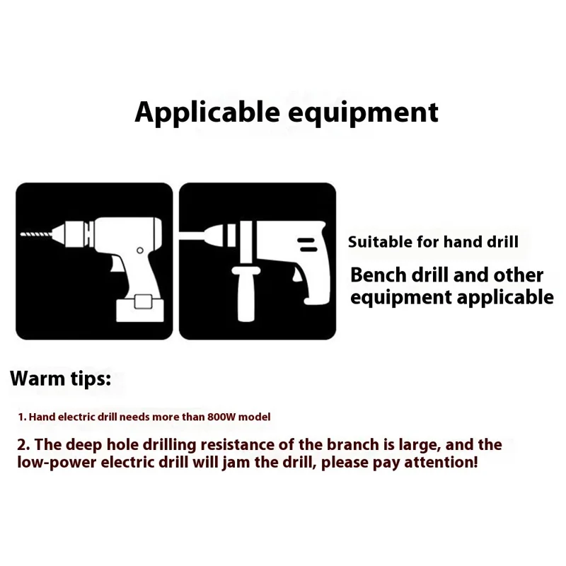 Wiertło spiralne 25 x 460 mm z przedłużeniem do głębokich otworów, wiertło stożkowe z sześciennym trzpieniem do wiercenia drewna, do wkrętarki elektrycznej / wiertarki stołowej