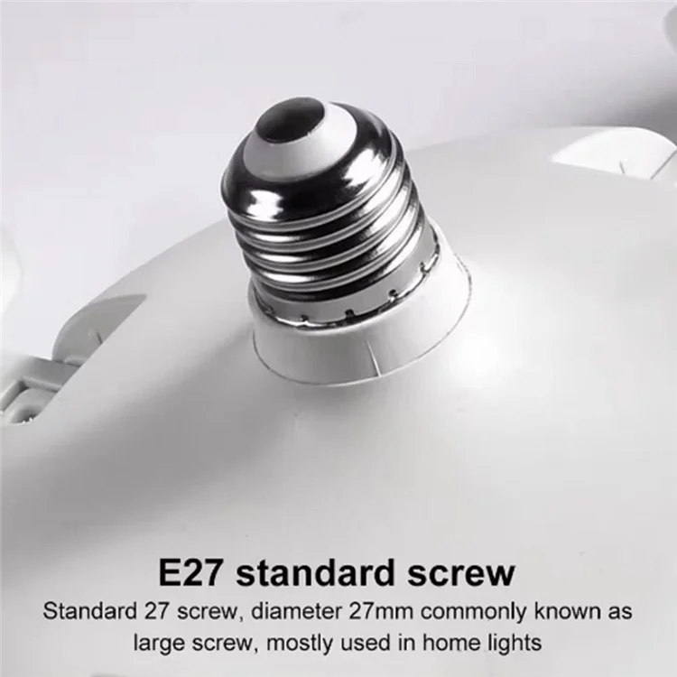3 Heads E27 Fan Light 450mm Foldable Bedroom Kitchen Silent Ceiling Fan Lamp with Remote Control