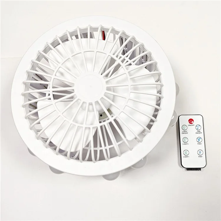 E27 60W 6 U-Shape Blade Foldable Fan Light Home Bedroom Dorm Remote Control Dimmable LED Ceiling Fan Light