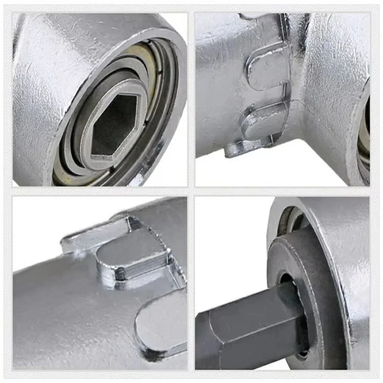 Adaptateur de perceuse à angle de 105 degrés, rallonge pour tournevis à douille et support d'embout
