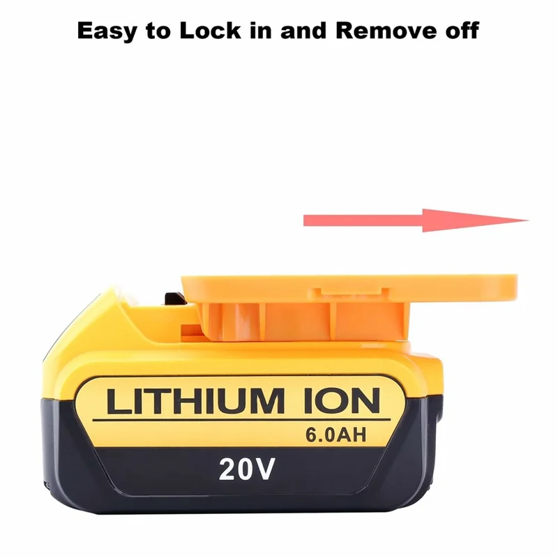 Soporte de Pared RIS-D-1 3 Unidades para Almacenamiento de Baterías Dewalt 20V / 60V DCB200