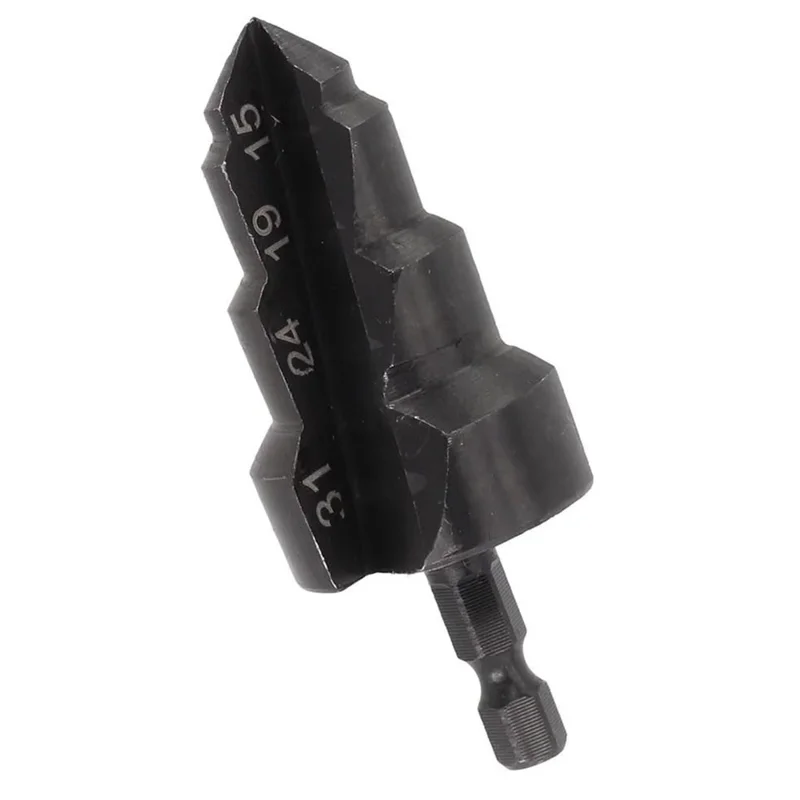 For PPR Pipe Tri-Blade Hex Shank Expansion Drill Bit 15  /  19  /  24  /  31mm Hex Shank Plumbing Drill Bits