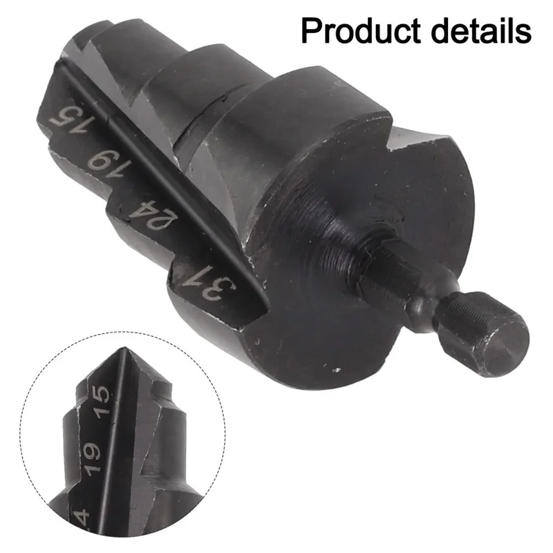 For PPR Pipe Tri-Blade Hex Shank Expansion Drill Bit 15  /  19  /  24  /  31mm Hex Shank Plumbing Drill Bits