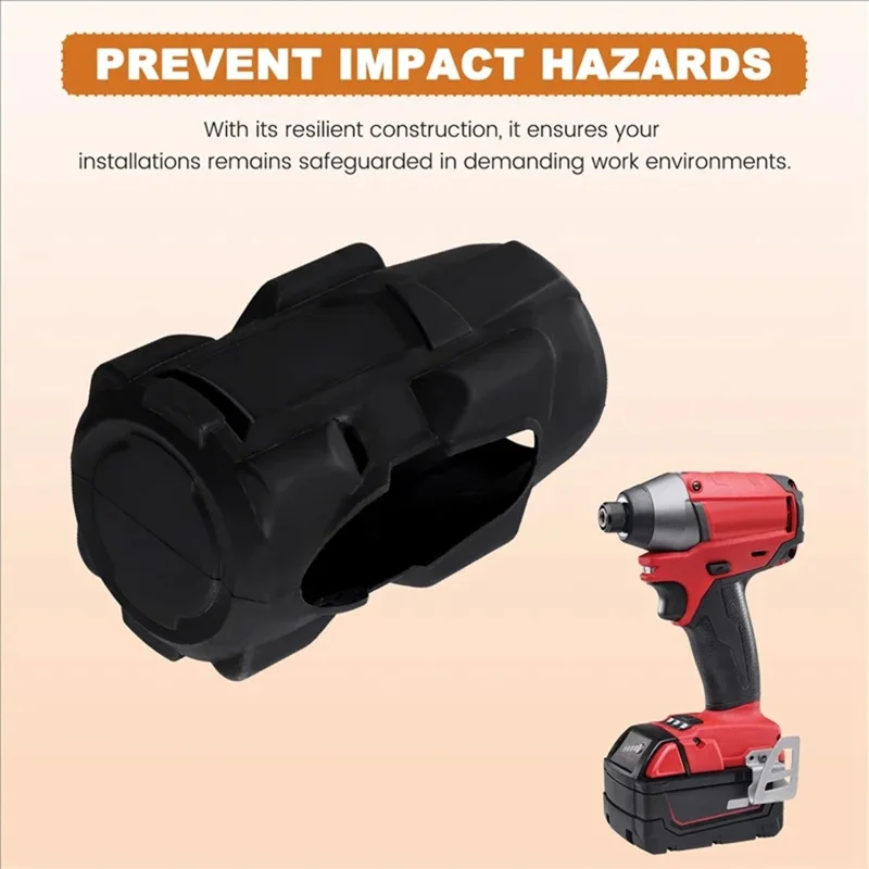 RIV-Mi-5 Pour Couvercle de Protection en Caoutchouc pour Visseuse à Chocs Milwaukee M18 FUEL 2960-20 / 2962-20 / 2962P-20, 49-16-2960