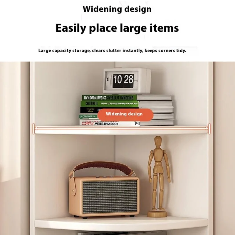 5-Tier 30x150cm Corner Storage Cabinet Floor Standing Display Shelf Holder for Living Room