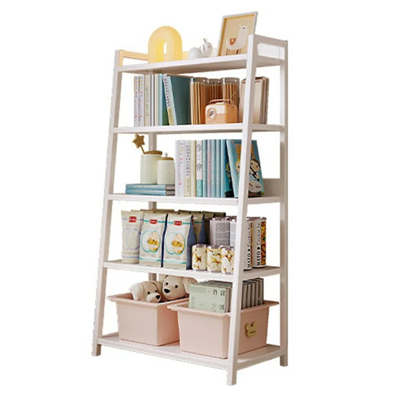 D20 50 x 120cm 5 Layers Floor Standing Display Shelf Trapezoid Bookcase Minimalist Storage Rack