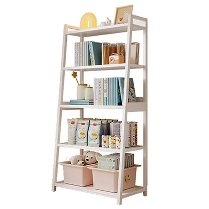D20 60 x 150cm 5 Layers Floor Standing Display Shelf Trapezoid Bookcase Minimalist Storage Rack