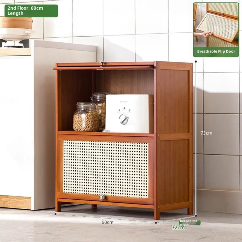 2220STSG-04 Kitchen Storage Organizer 2 Tier 60cm Multi-Functional Cabinet Shelf Deep Space Saving Solution