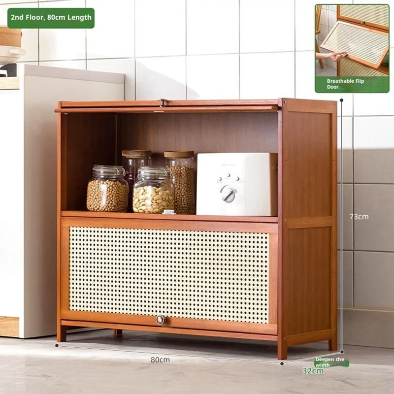 Estantería de Almacenamiento de Cocina de 2 Niveles de 80 cm, Organizador Multifuncional de Gabinete para Ahorrar Espacio en la Despensa