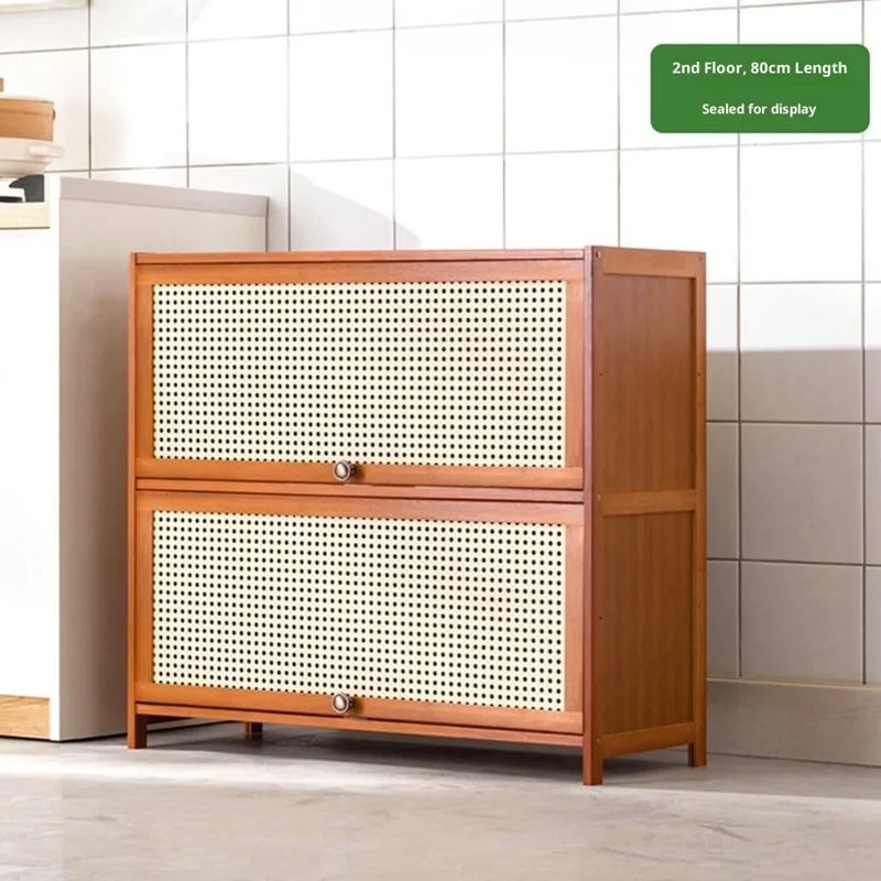 Estantería de Almacenamiento de Cocina de 2 Niveles de 80 cm, Organizador Multifuncional de Gabinete para Ahorrar Espacio en la Despensa