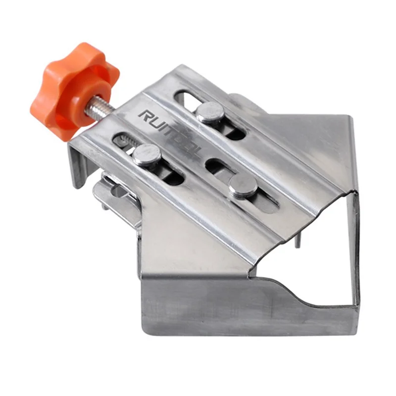 Stainless Steel Right Angle Clamp 90° Woodworking Tool Quick Grip Frame Splicing Positioner - Closed Right Angle Clamp