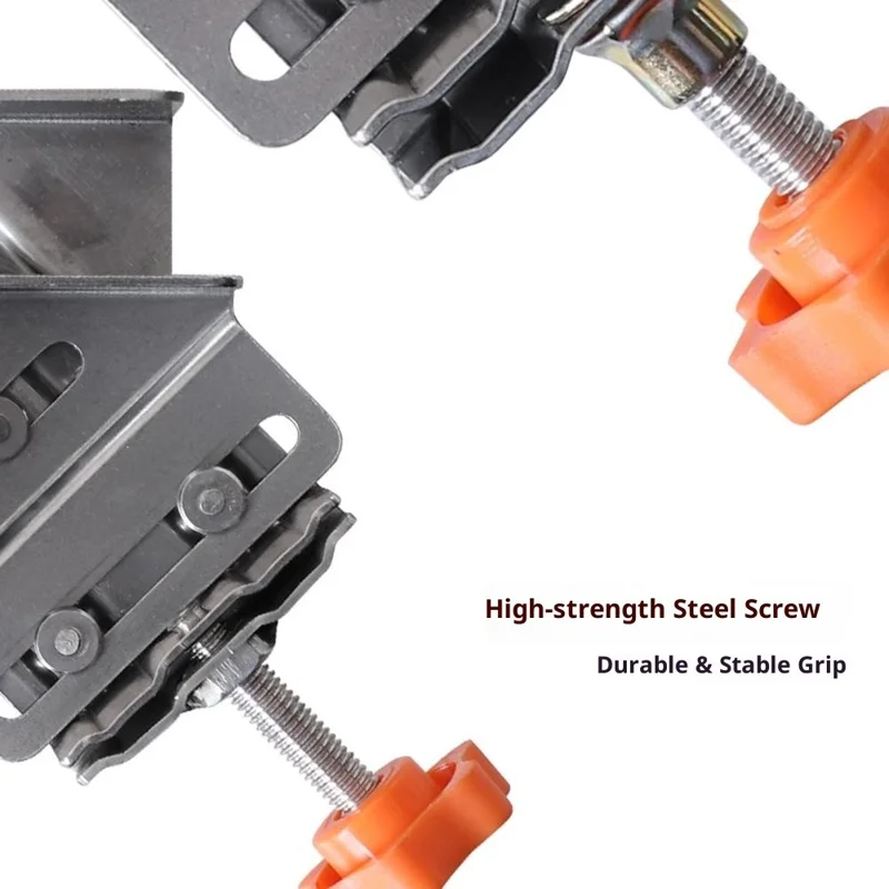 Stainless Steel Right Angle Clamp 90° Woodworking Tool Quick Grip Frame Splicing Positioner - Closed Right Angle Clamp