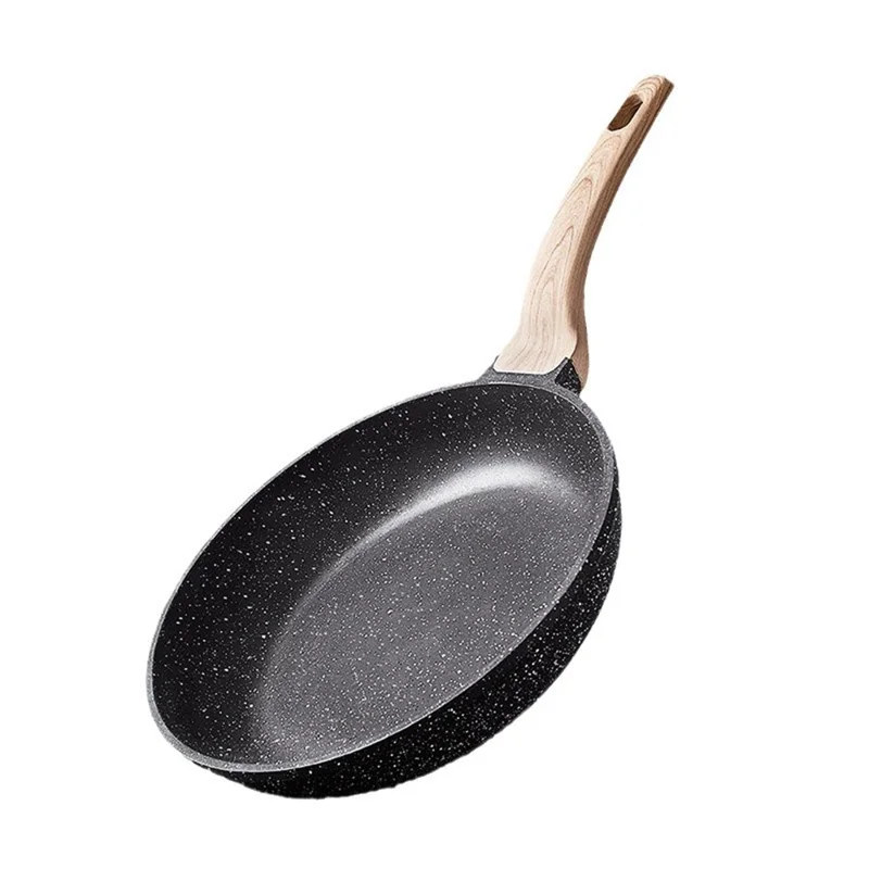 MENJO Granite Frying Pan 20cm Non Stick Skillet with Spatula for Home Cooking