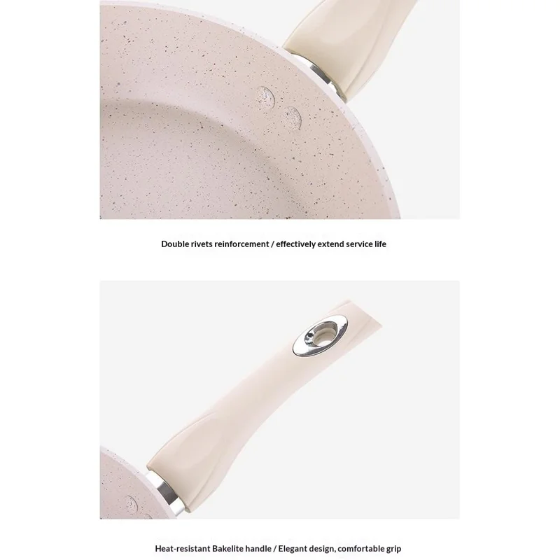 20 cm Maifanit Antihaft-Bratpfanne, Multifunktionspfanne mit Deckel und Holzspatel für Induktions- und Gasherd